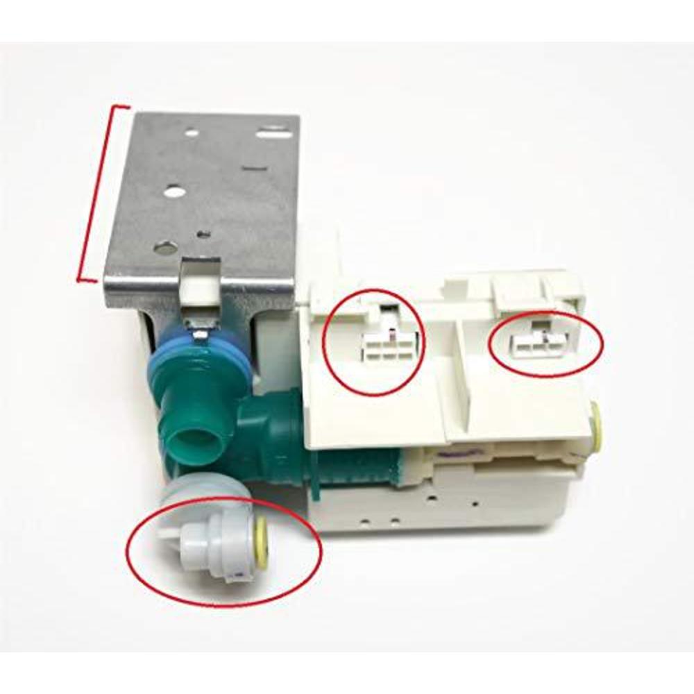 Jenn-Air glopro2 ice maker water valve compatible with kitchen aid kenmore and more wpw10217917, w10217917, w10159841