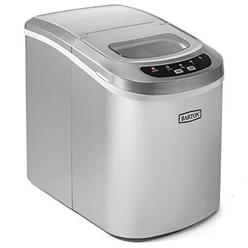 barton portable ice maker machine for counter top makes 26 lbs per day ice cubes ready in 6 minutes ice maker w/ice scoop (si
