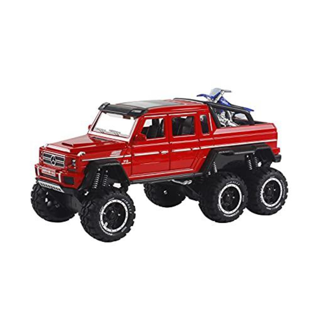Ming You metal truck model car toy - 6x6 off-road creative decorative model diecast truck with sound and light,toy truck for boys and 