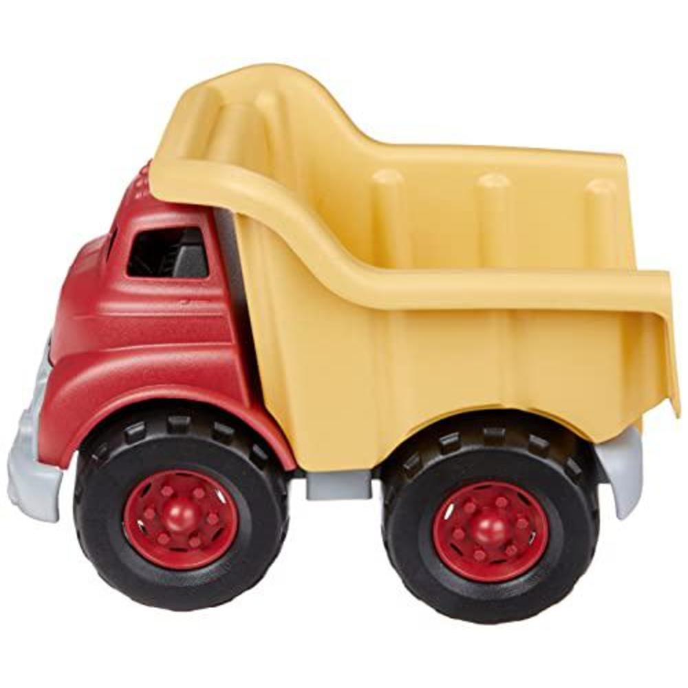 green toys flatbed with dump truck