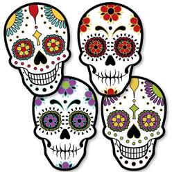 big dot of happiness day of the dead - sugar skull decorations diy halloween party essentials - set of 20