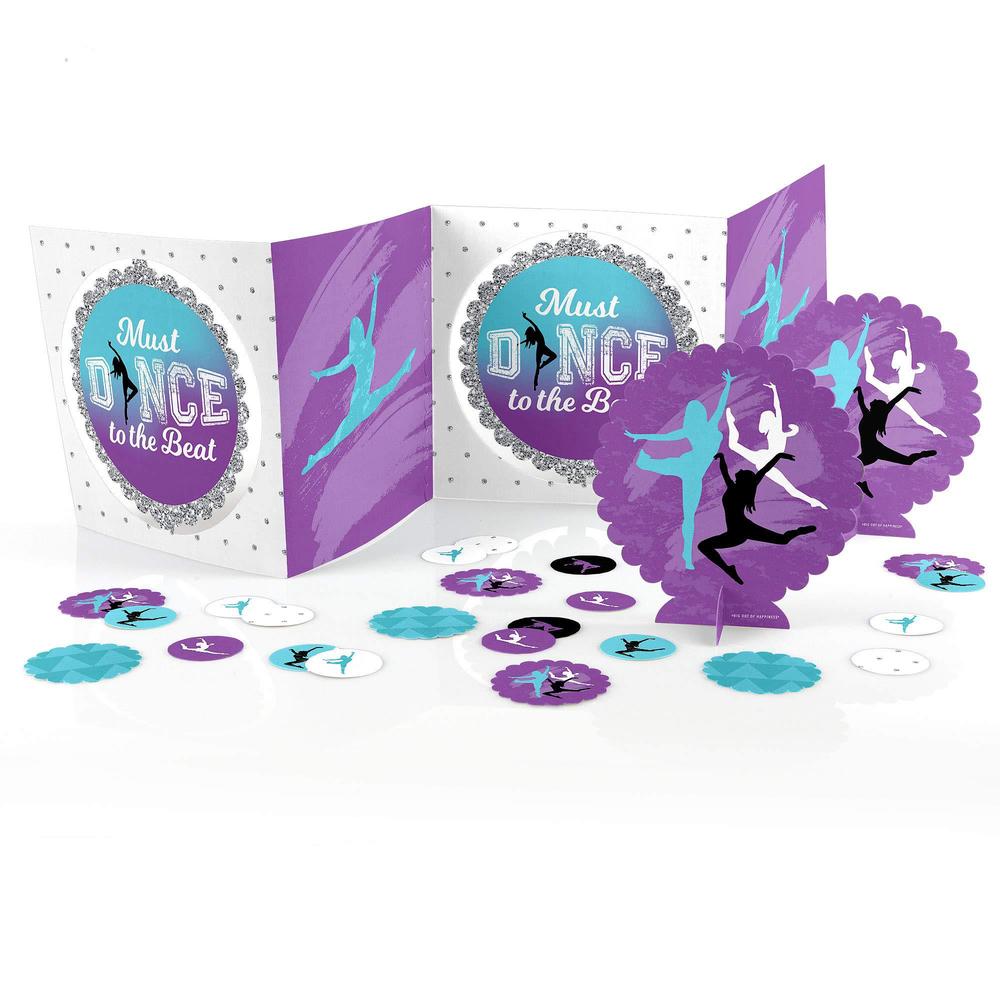 big dot of happiness must dance to the beat - dance - birthday party or dance party centerpiece and table decoration kit