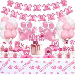 hegbolke dog party decorations - puppy dog theme birthday decorations for dog lover, including happy birthday banner, dog hon