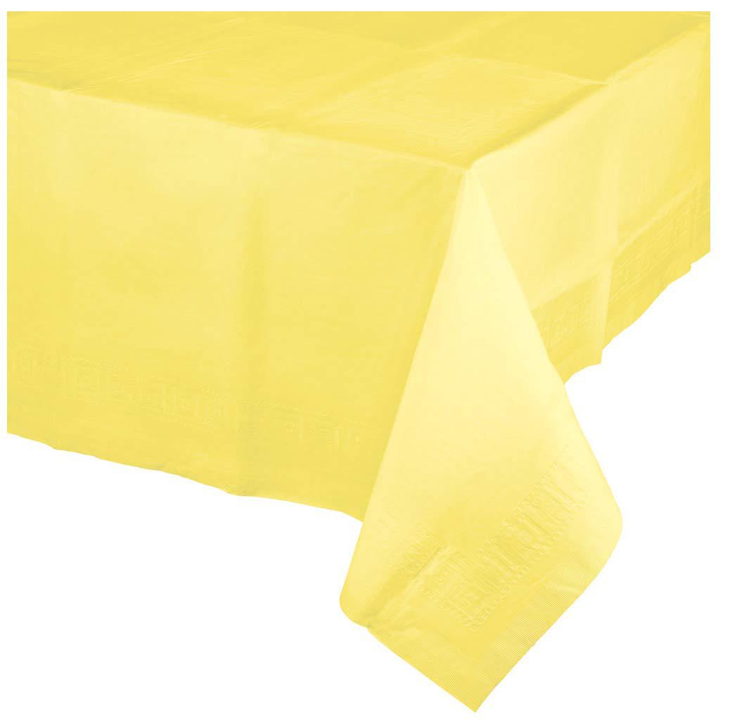 Creative Converting mimosa yellow paper tablecloths, 3 ct