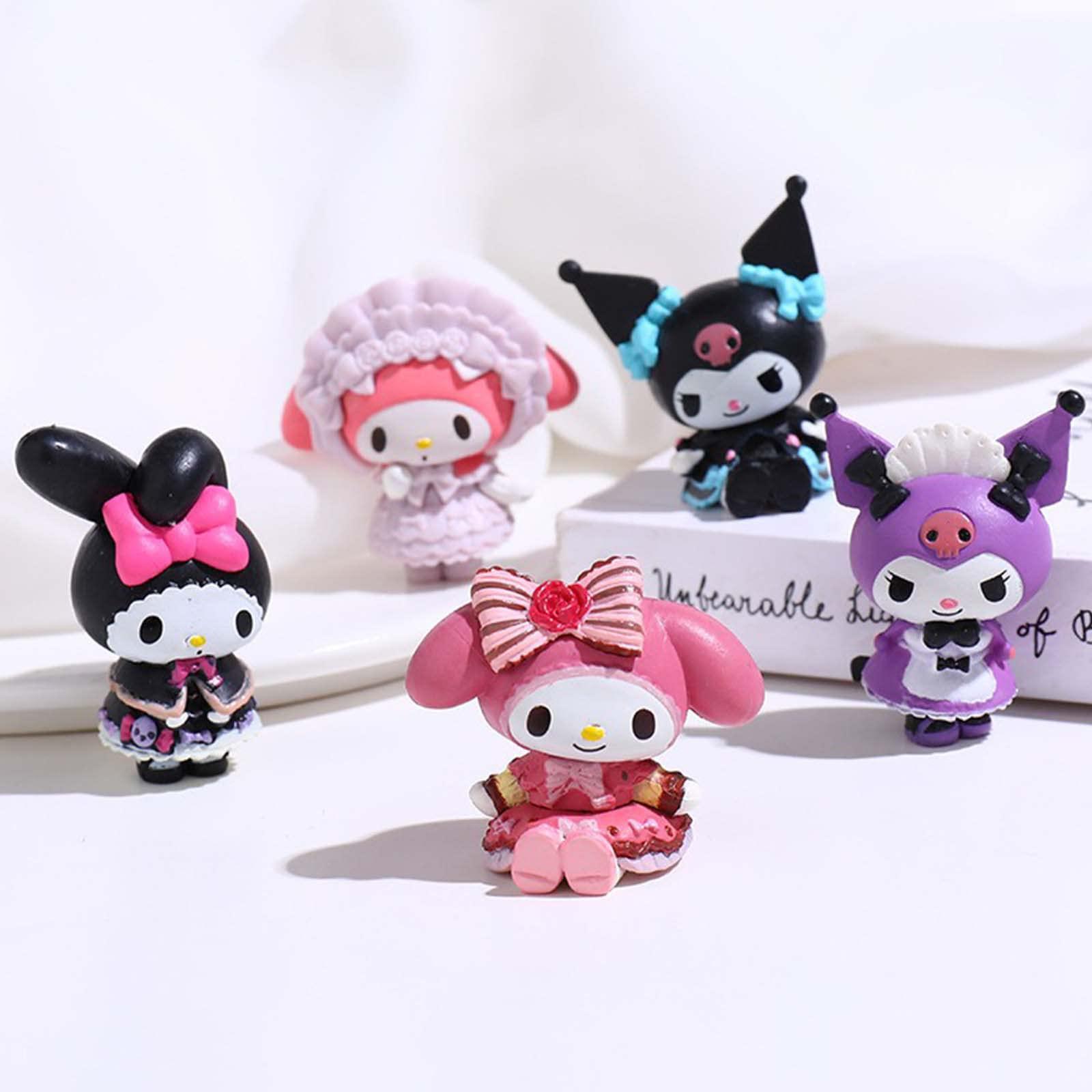 afupgb 2022 new super cute anime figures, mini cartoon anime characters  toys, pvc model figurines collection playset, cake to