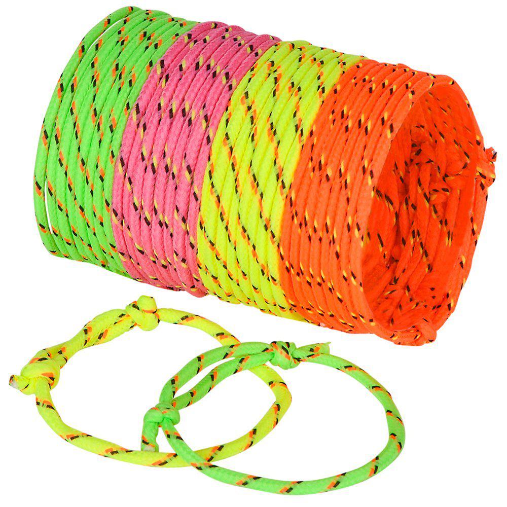 Bedwina friendship bracelets for kids - (bulk pack of 144) neon adjustable  woven rope best friend bracelets for girls and boys - bff