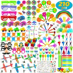 hhobby stars 210 pcs party favors toy assortment for kids, carnival prizes and school classroom rewards, pinata filler toys f