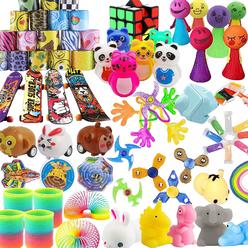 7-Jul 55 party favors toy assortment for kids 4-8-12,birthday gift bag pinata fillers stocking stuffers,school classroom prize for 