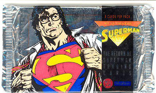 DC Comics the return of superman trading cards pack