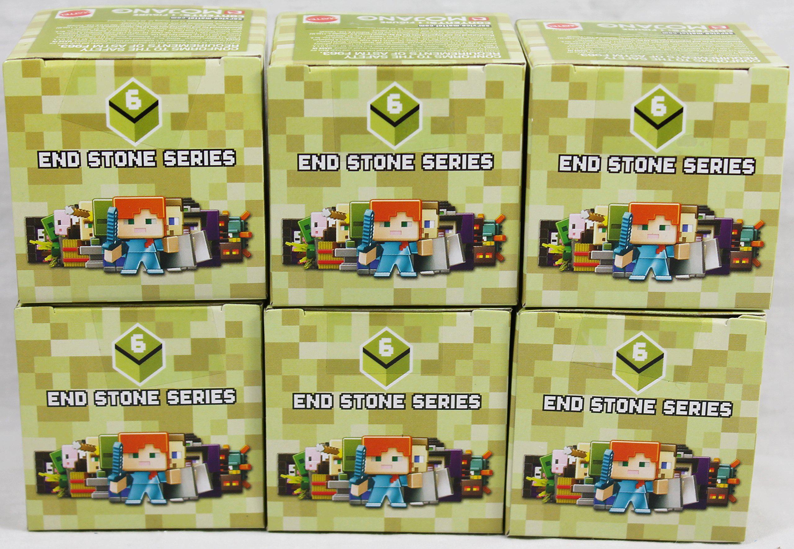 Minecraft bundle of 6: minecraft end stone blind box mini-figure series 6