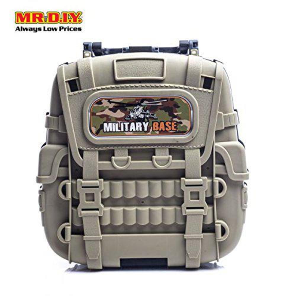 boys have fun toys special forces military base hot back pack wheels car play set