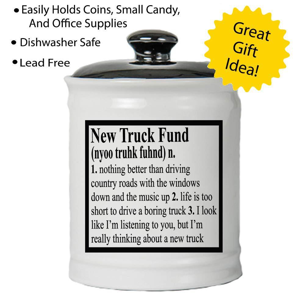 cottage creek new truck fund jar | truck gifts | truck piggy bank | new truck gifts for men women