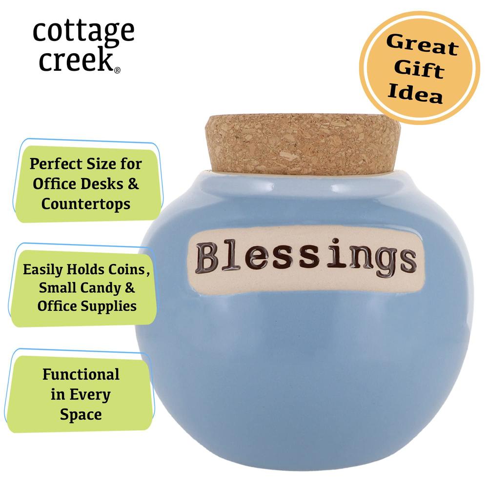 cottage creek blessings jar, gratitude jar, religious gift for women, faith gift