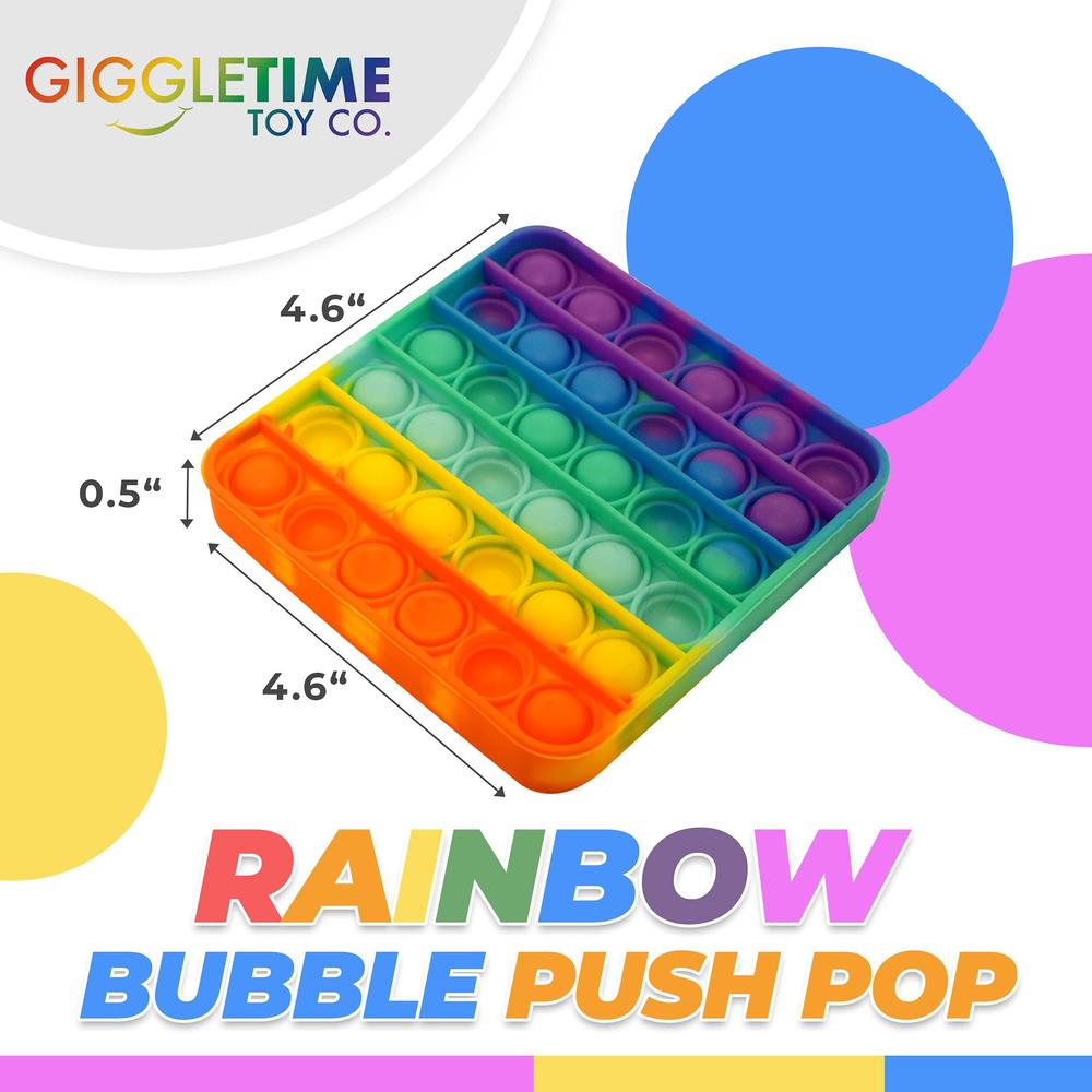 Time Fidget giggle time bubble push poppers - sensory fidget toys - relieves stress ...