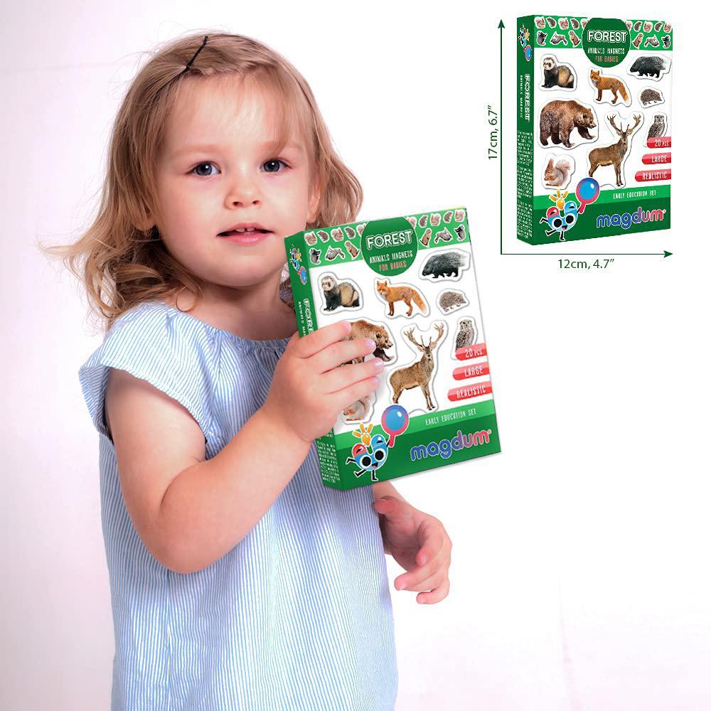 magdum fridge magnets for toddlers forest animal magnets - 20 kids magnets fridge magnets for kids refrigerator magnets for k