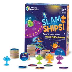 learning resources slam ships sight words game - ages 5+ educational and fun games for kids, board games for kids, kindergart