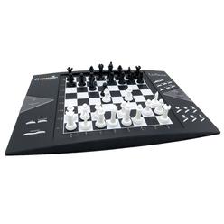 Lexibook chessmanA Elite Interactive Electronic chess game +, 64 Levels of Difficulty, LEDs, Family child Board game, Black White, cg130