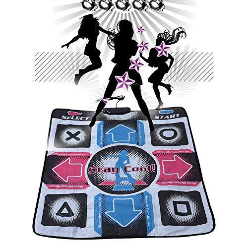 Diyeeni dance pad mat antislip wear resistant, ddr usb dance pad controller with usb cable, fitness body building dancing mat compati