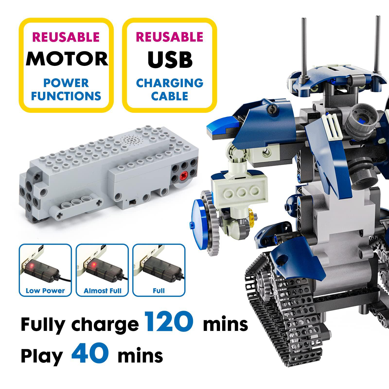 GP TOYS educiro robot building kit, toys for 6-12 year old boys girls, stem projects birthday gifts idea for kids 8 9 10 11 12 year o