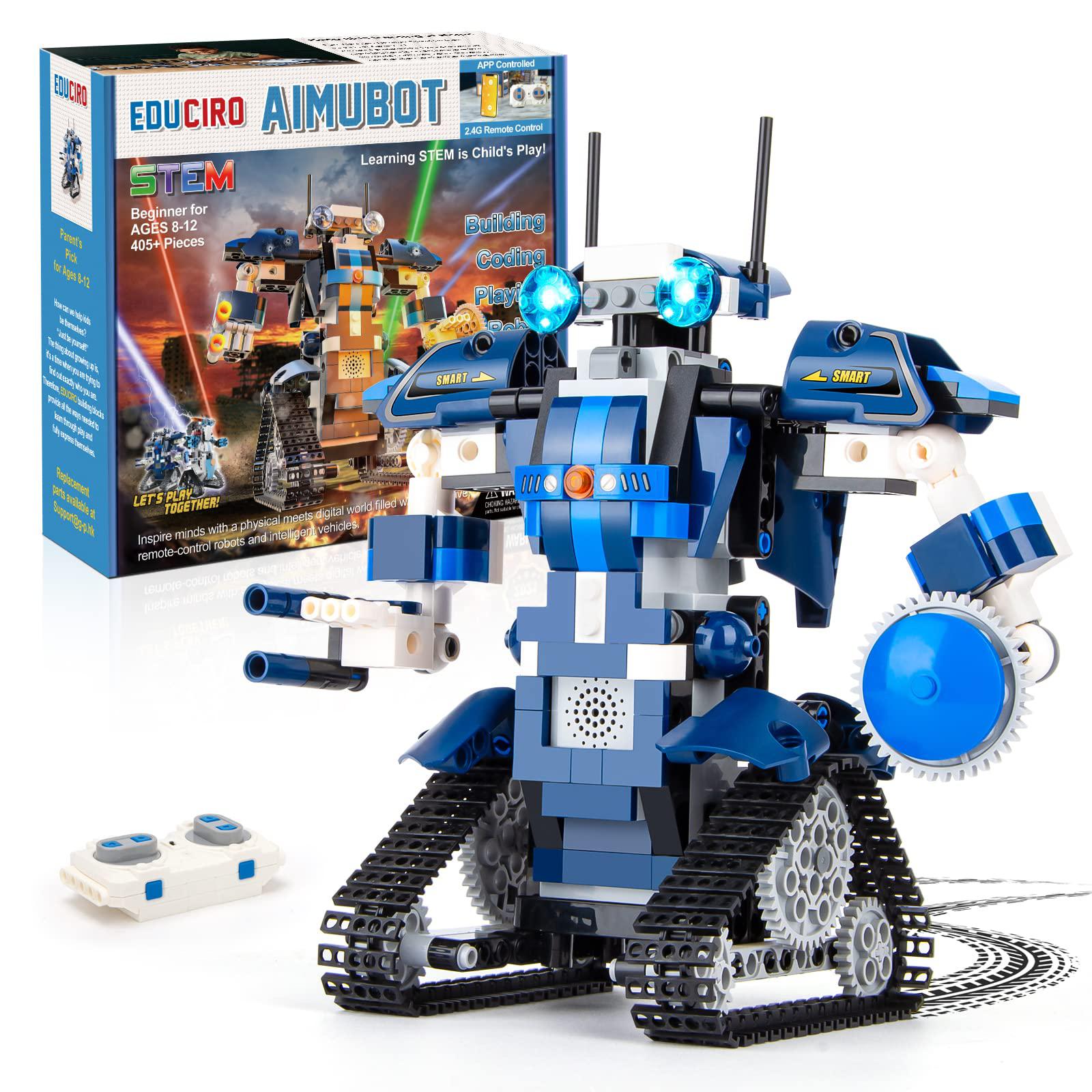 GP TOYS educiro robot building kit, toys for 6-12 year old boys girls, stem projects birthday gifts idea for kids 8 9 10 11 12 year o