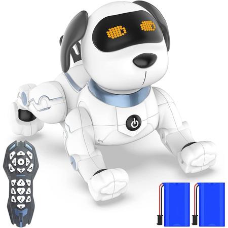Robot Dog Toy for Kids, Okk Remote Control Robot Toy Dog and Programmable Toy Robot, Smart Dancing Walking RC Robot Puppy, Interactive Voice Control