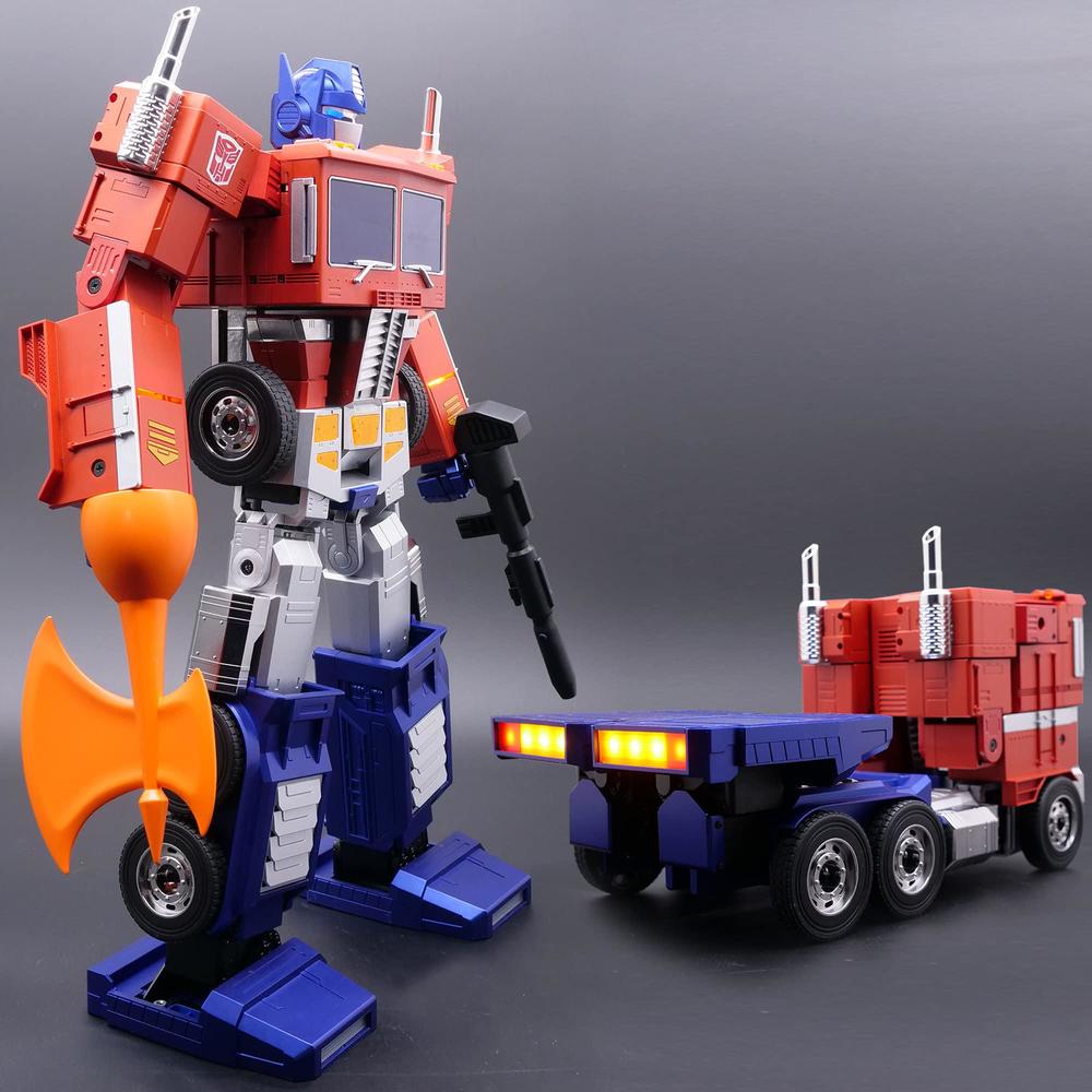 transformers optimus prime auto-converting robot - collector's edition by robosen