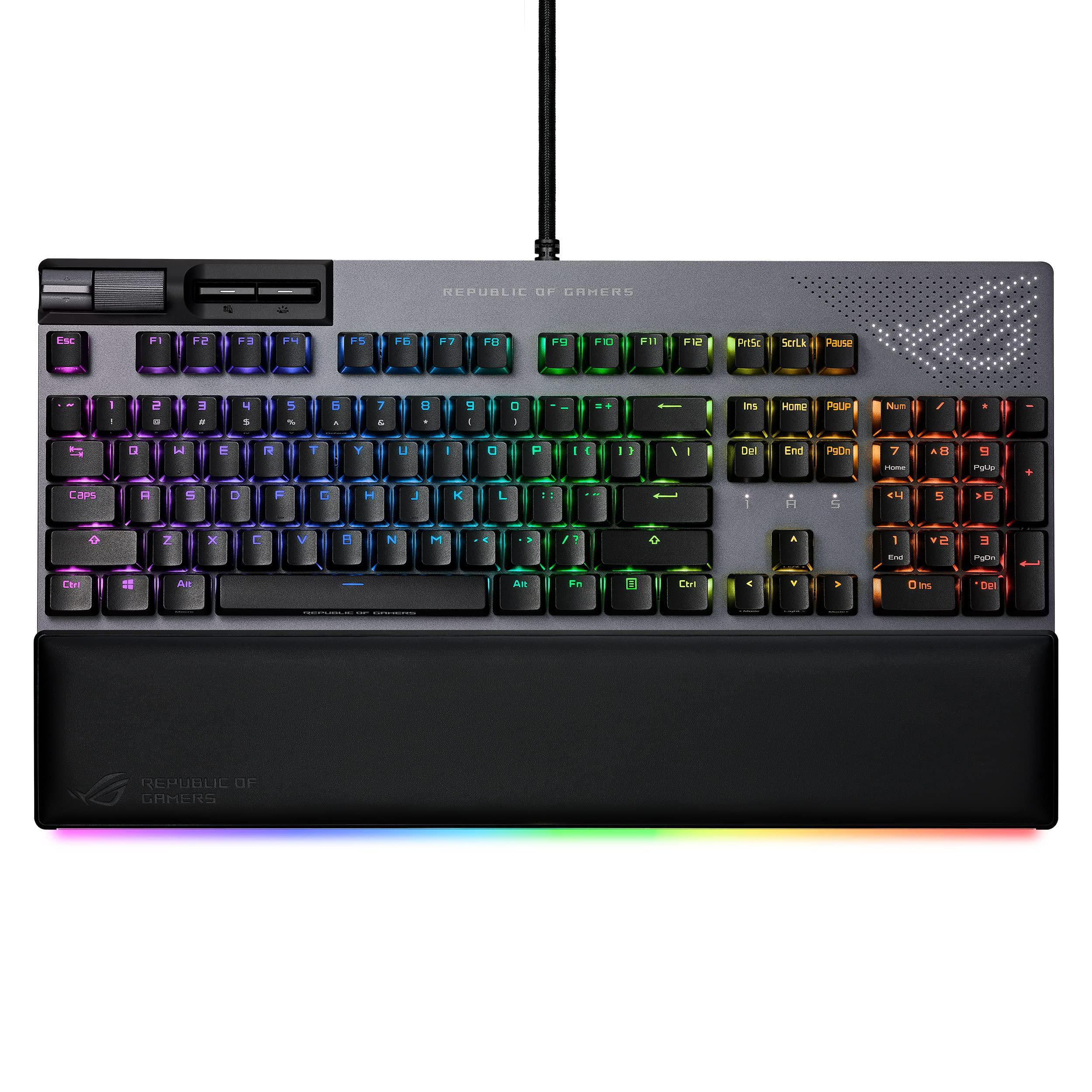 ASUS ROG STRIX FLARE II ANIMATE 100 PERCENT RGB GAMING KEYBOARD HOT SWAPPABLE