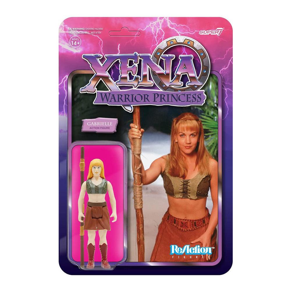 super7 xena: warrior princess: gabrielle reaction figure,multicolor
