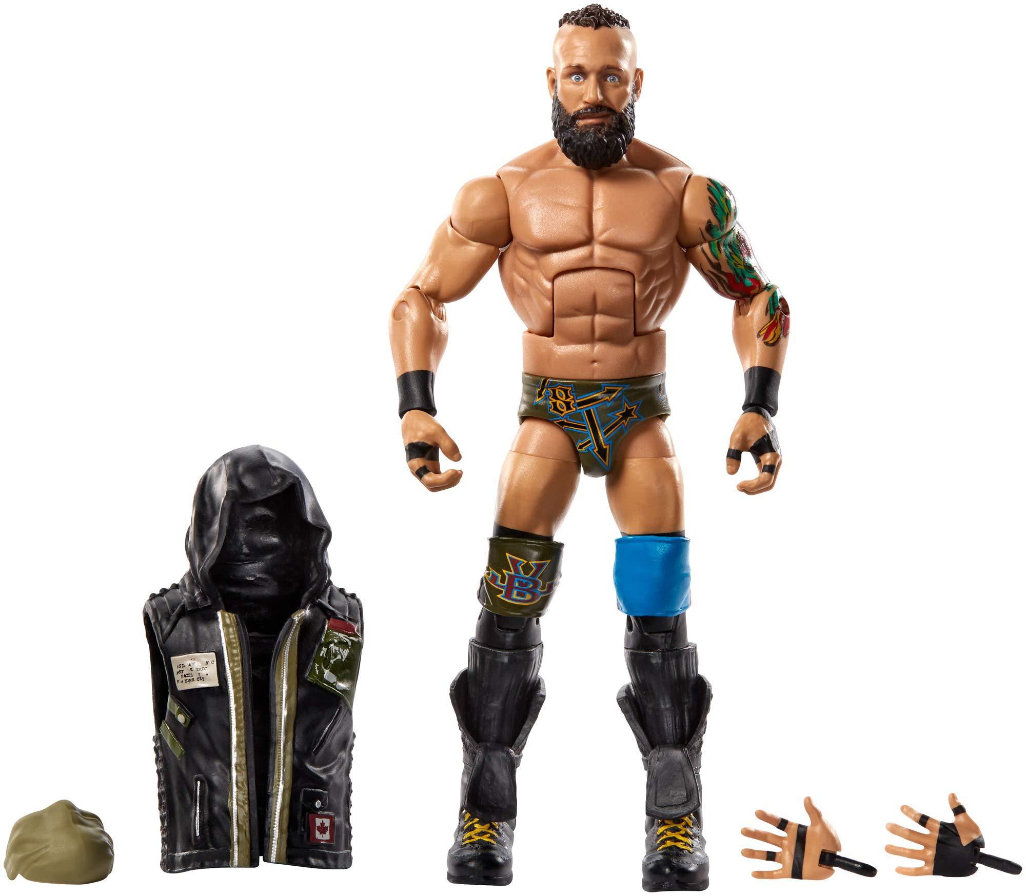 WWE Mattel wwe eric young elite collection deluxe action figure with realistic facial detailing, iconic ring gear & accessories