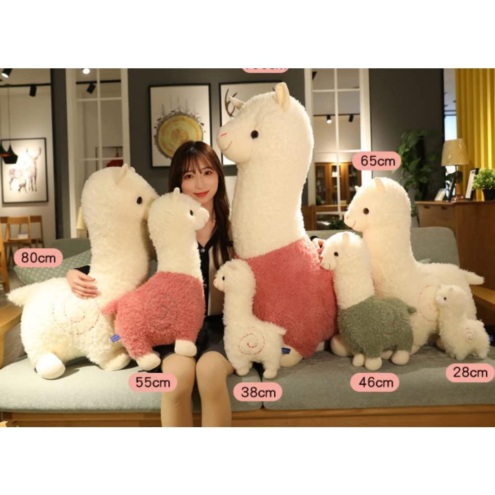 XIGUI alpaca plush toy 11 inches soft llama stuffed animal plushie stuffed llama alpaca plush for doll present baby (white)