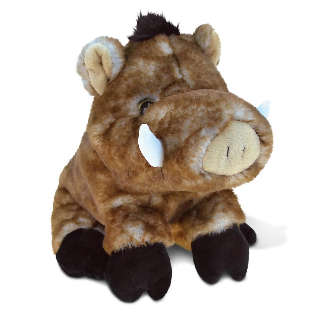 Puzzled dollibu plush wild boar stuffed animal - soft huggable wild boar, adorable playtime wild boar plush toy, cute wild life cuddl