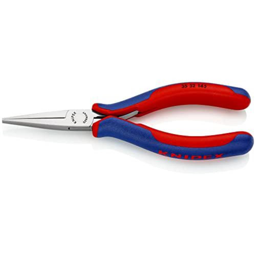 knipex - 35 52 145 tools - electronics pliers, flat tips, multi-component (3552145)