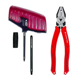 vampliers world's best pliers! 2-pc set: pro 8? screw extraction and linemans pliers + recessed screw extractor with 2-in-1 b