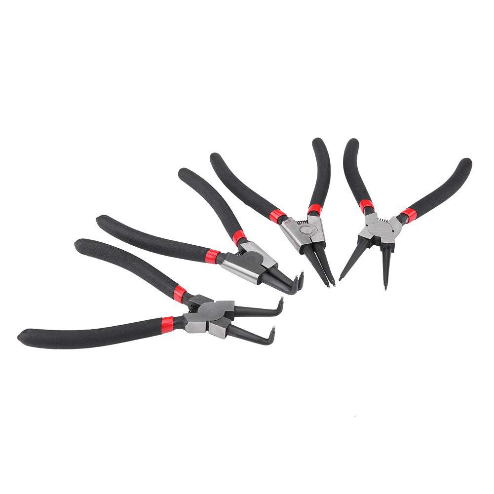 Estink snap ring circlip pliers set, 4pcs heavy duty circlip pliers for installing and removing snap spring of the fixed bearing or 
