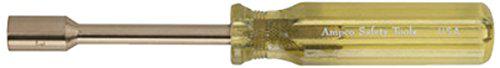 Ampco Safety Tools Ampco ND-1/4 Ampco Solid Round Shank Nut Driver: 1/4 in Tip Size, 6 3/4 in Overall Lg, 1 in Bolt Clearance  ND-1/4