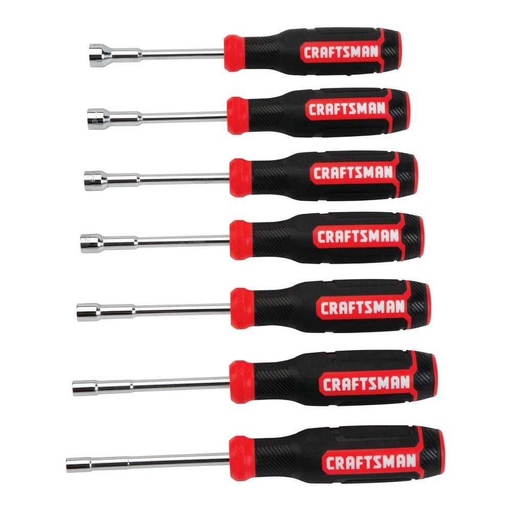 craftsman screwdriver nut driver, sae/mm, 7-piece set (cmht65081)