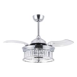 parrot uncle ceiling fans with lights and remote bedroom chandelier ceiling fan with light and retractable blades, 36 inch, c