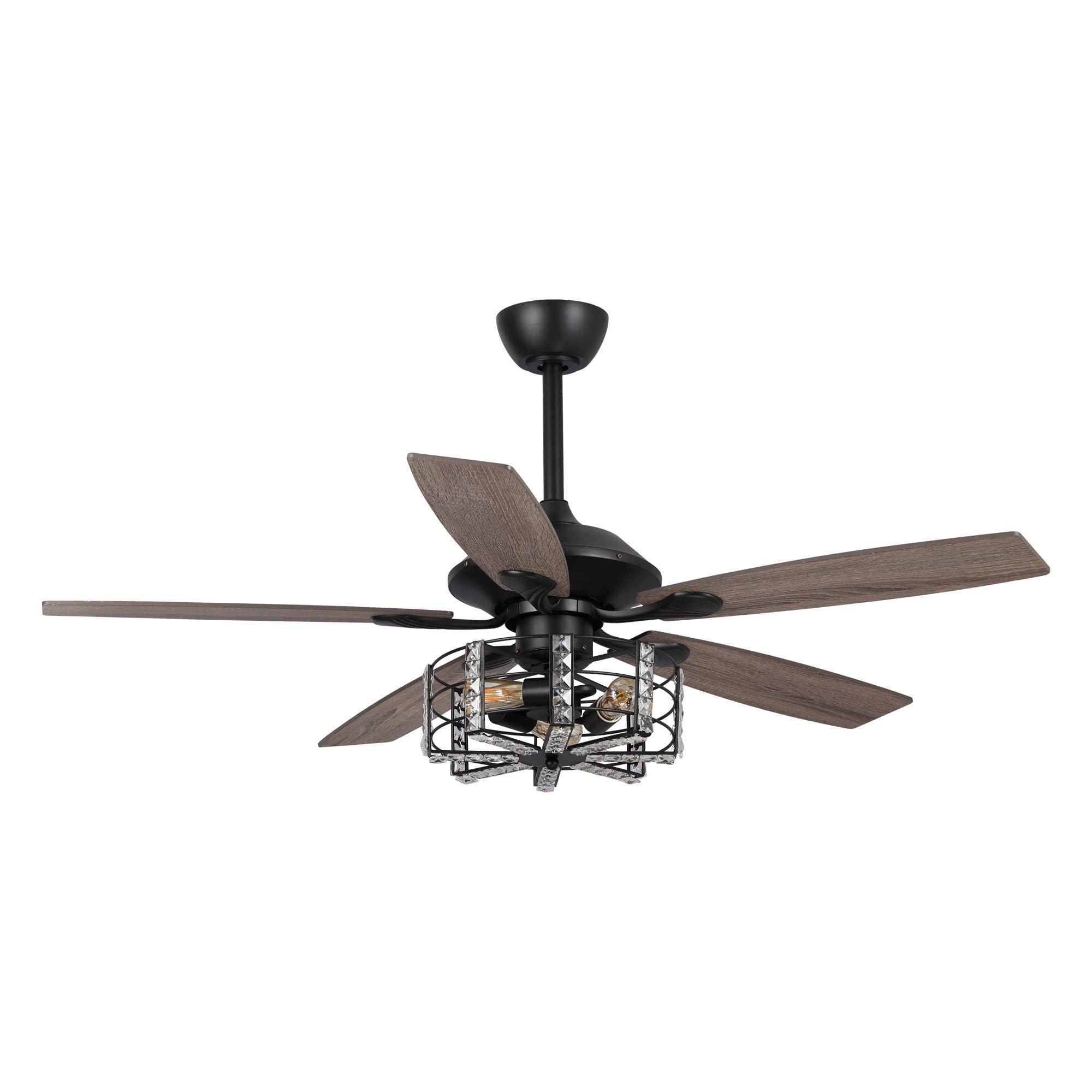 parrot uncle ceiling fans with lights and remote modern black ceiling fan with light for bedroom 52 inch chandelier outdoor c