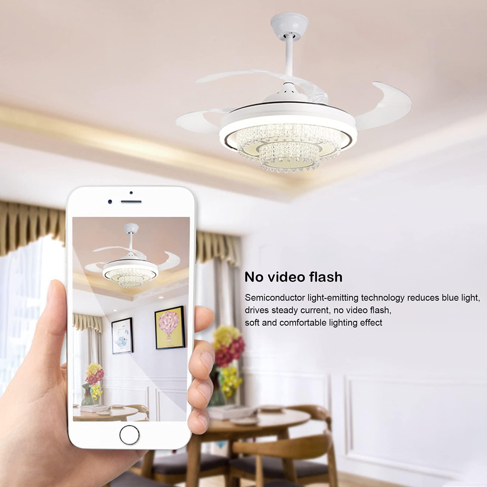 qqq ventilador de techo moderno, ceiling fan light bulbs led modern white ceiling fans fan indoor with light lights for bedro