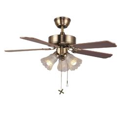 twlite 42 inch indoor ceiling fan with pull-chains and three led light bulbs base, traditional 3-speeds reversible blades cei