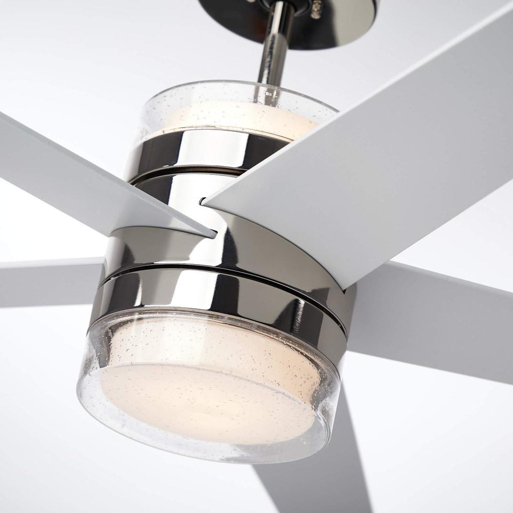 Luminance kathy ireland home lucere 52 inch ceiling fan with light kit | modern indoor fixture with integrated led uplight and downligh