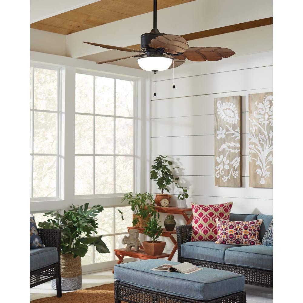 home decorators collection 51422 palm cove 52 in. natural iron ceiling fan