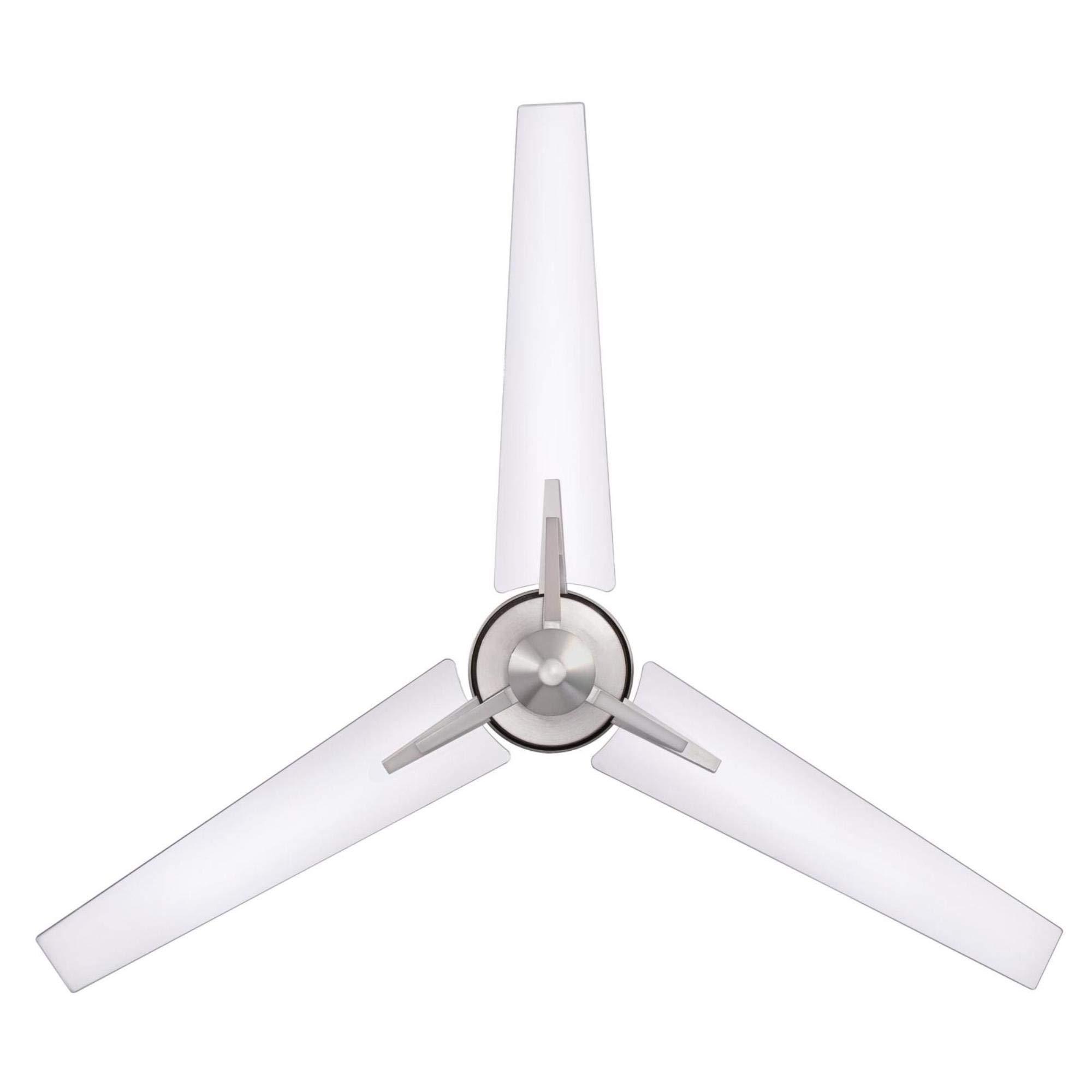 westinghouse lighting 7225500 julien, modern industrial ceiling fan with remote control, 54 inch, brushed nickel finish