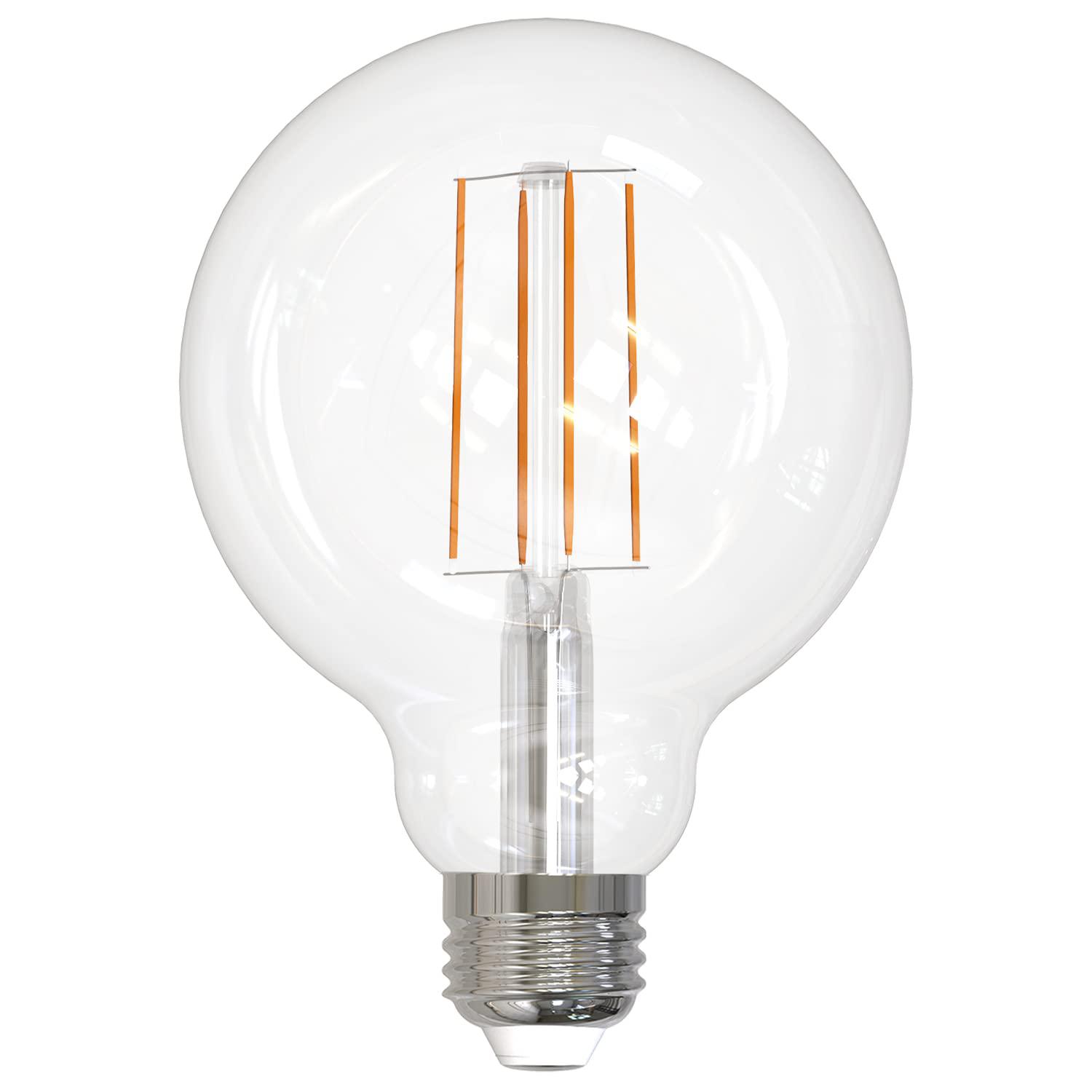 sunlite 81099 led g30 edison globe light bulb, 8.5 watts (100w equivalent), standard e26 base, 800 lumens, dimmable, decorati