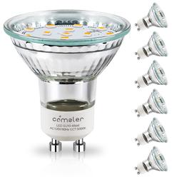 comzler gu10 led bulbs, gu10 light bulb 5000k daylight white, led bulb replacement recessed track lighting, 50w halogen equiv
