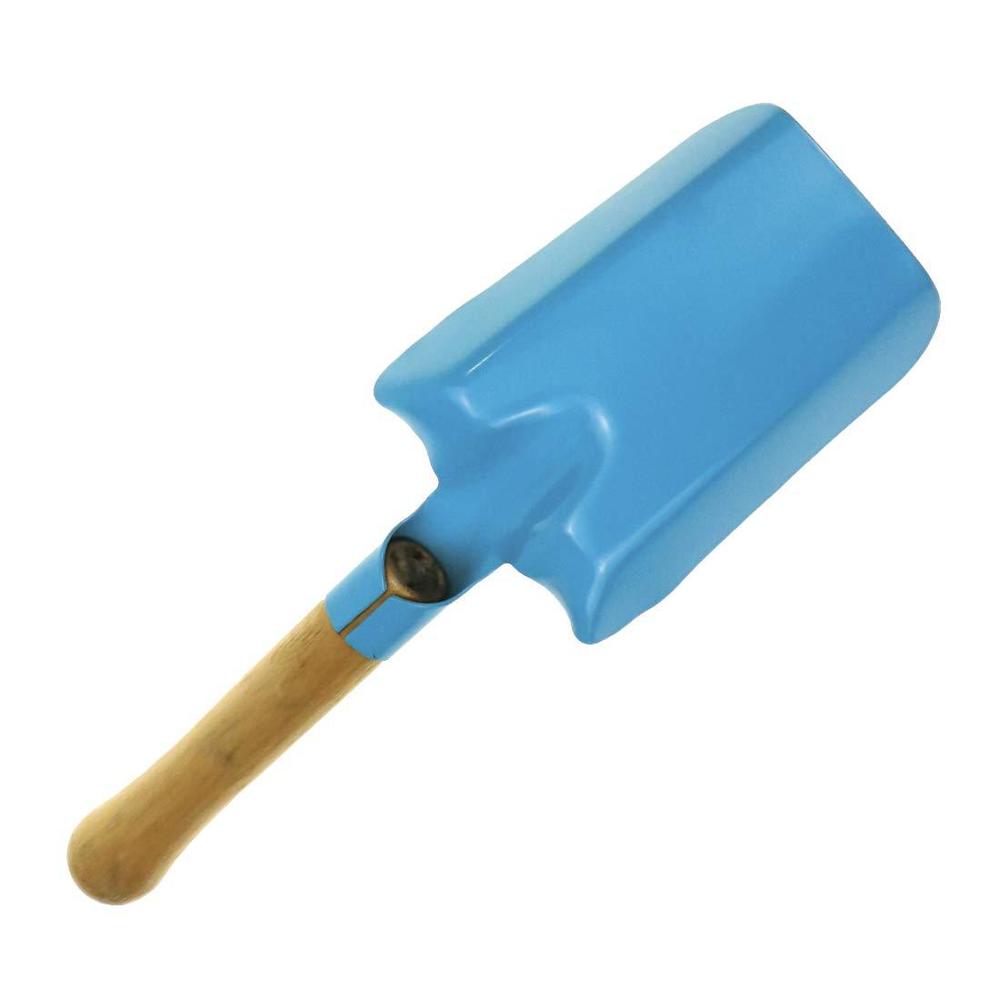 bitray 4pcs wooden mini sand shovels metal spade with sturdy wooden handle safe gardening tools trowel shovel