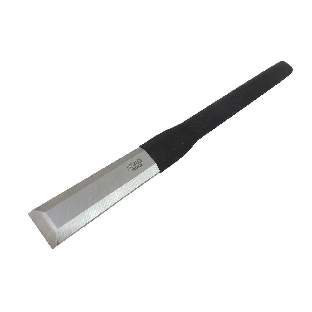 arno 467870 solid steel french timber framing slick chisel 30 mm (1-1/8 inch) wide x 14 inches long rc 58-60 pvc dipped handl