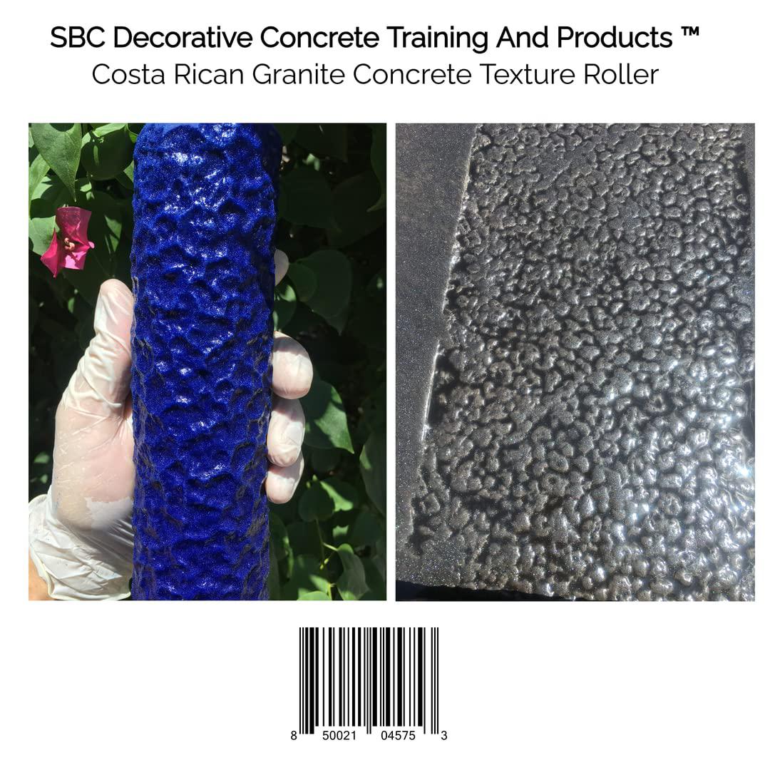 SBC Decorative Concrete Training and Products sbc concrete texture roller stamp - costa rican granite design