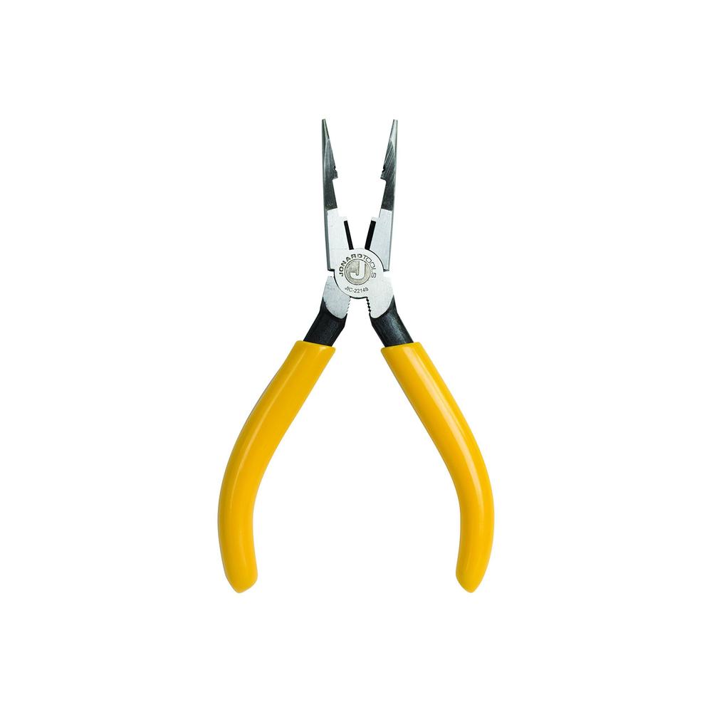 Jonard Tools jonard jic-22148 combo crimper long nose plier with yellow plastic handle, 6-7/8" length