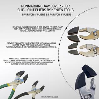 Kenien Tools soft jaw covers for slip-joint pliers both 6 inch & 8 inch non